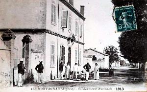 MONTAGNAC - GENDARMERIE - 1913   